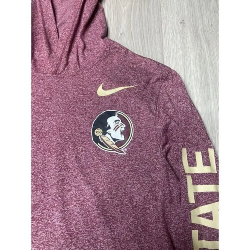Florida State University FSU Shirt Hoodie Women Small Red Seminoles‎ Spell out
